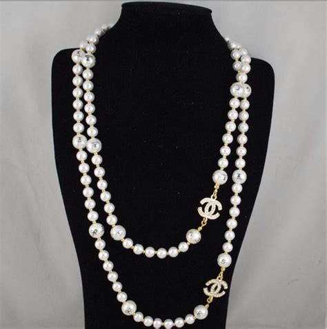 copy chanel jewellery|chanel knockoff pearl necklace.